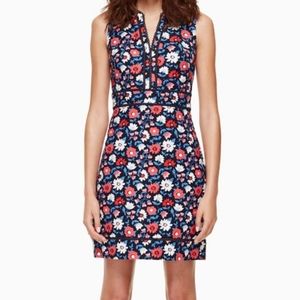 Kate Spade Daisy Jacquard Notch Neck Sheath Dress